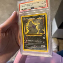 Pokemon Neo Destiny 2002 Shining Tyranitar Holo Card 113/105 PSA 2 Vintage Rare - Image 5