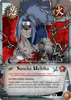 Sasuke Uchiha - PR-035 - Common - 1st Edition Promo Cards NM/LP - Naruto - Image 1