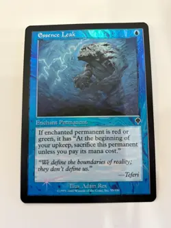 Essence Leak FOIL Invasion NM Blue Uncommon MTG Card - Image 1