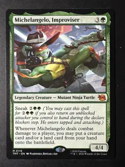 Michelangelo, Improviser - Teenage Mutant Ninja Turtles - NM-Mint - MTG - Image 1