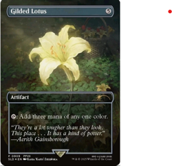 MTG Magic Final Fantasy Secret Lair - Gilded Lotus #909 FOIL Promo - Image 2