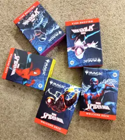 MAGIC THE GATHERING MARVEL SPIDER-MAN WELCOME DECK SET OF 5 - Image 1