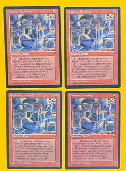 MTG DWARVEN ARMORER (x4) Fallen Empires (OldManMTG 010-461) - Image 1