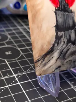 Blood Moon - Commander Magic The Gathering - *Altered Hand Painted * Tower - Image 5