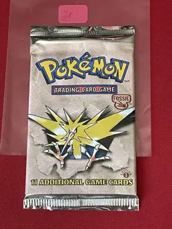 1999 Pokemon 1st Edition Fossil Booster Pack Factory sealed ZAPDOS 21 grams - Image 2