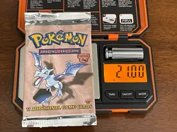 1999 Pokemon 1st Edition Fossil Booster Pack Factory sealed Aerodactyl 21 grams - Image 3