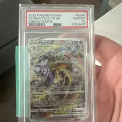 Mewtwo Vstar GG44 Crown Zenith Pokemon PSA 10 Gem Mint - Image 1