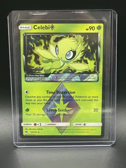 Pokemon TCG Celebi [Prism Star] Lost Thunder 19/214 Rare NEAR MINT CONDITION - Image 1