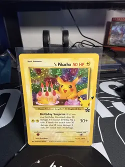 Pokemon Pikachu TCG Holo Rare Birthday Celebrations Card #24 NM/Mint Condition - Image 1