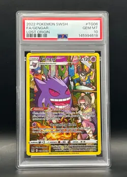 PSA 10-Gengar TG06/TG30 Full Art Holo-2022 Pokemon SWSH Lost Origin - Image 1