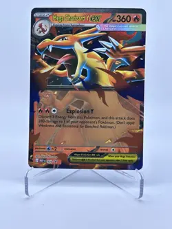 Pokemon Mega Charizard Y ex 030 Mega Evolution Holo Black Star Promo Near Mint - Image 1