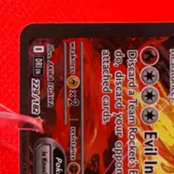 2025 Pokemon Destined Rivals Team Rocket's Moltres ex #229/182 - Image 3