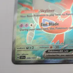 Pokemon Latias ex 220/191 Sv08: Surging Sparks Ultra Rare Full Art Holo 210 HP - Image 3