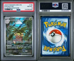 2025 POKEMON MEG EN-MEGA EVOLUTION ILLUSTRATION RARE #135 EXEGGUTOR PSA 8 NM tcg - Image 3