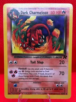 2000 Pokemon Team Rocket Dark Charmeleon #32/82 - Image 1