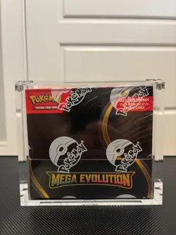 Mega Evolution Sealed Booster Box - MINT - Acrylic Case - English Pokemon - Image 1