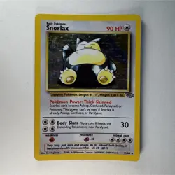 Pokemon Snorlax Jungle Holo Rare 11/64 90 HP Unlimited 1999 English - Image 1