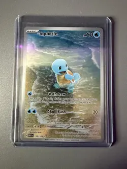 Pokemon Squirtle TCG Illustration Rare Scarlet & Violet 151 NM 170/165 - Image 1