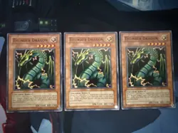 Yugioh Thunder Dragon X3 Playset DB2-EN058 - NM Unplayed Goat Format Yu-Gi-Oh! - Image 1