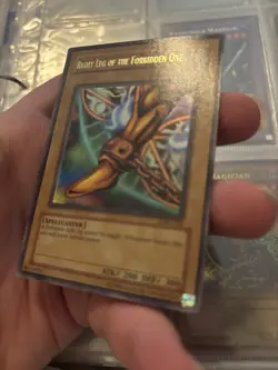 Yugioh Right Leg of the Forbidden One LOB-120 Misprint Print Line - Image 3