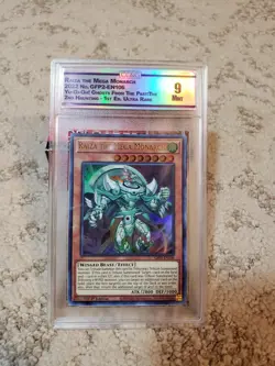 2022 RAIZA THE MEGA MONARCH GFP2-EN106 YuGiOh 1ST ULTRA RARE GRADED 9 - Image 1