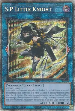 Yugioh! S:P Little Knight - MP25-EN047 - Starlight Rare - 1st Edition Near Mint, - Image 1
