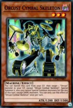 Yugioh! MP Orcust Cymbal Skeleton - OP12-EN007 - Super Rare - Unlimited Edition - Image 1
