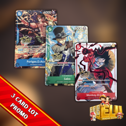 3rd Anniversary Set Monkey D Luffy Sabo Ace One Piece Promo English Tournament - Image 1
