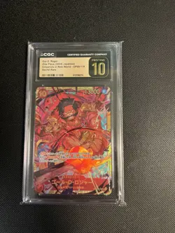 One Piece CGC Pristine 10 Gol D. Roger Emperors In New World OP09-118 Japanese - Image 1