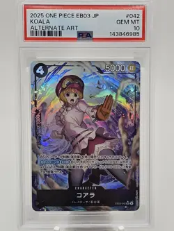 2025 One Piece JP EB03 Koala Alternate Art PSA 10 - Image 1