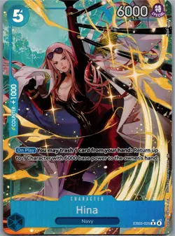 Hina (Alternate Art) R Extra Booster: One Piece Heroines Edition EB03-025 NM - Image 1