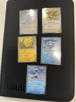 Pokemon TCG Promo Holo Card Lot - Articuno, Pikachu, Eevee, 5 Cards - Image 1