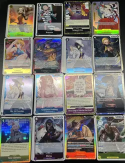 One Piece TCG x250+ Cards BULK LOT | 250 Holographic Rares NM ENGLISH - Image 1