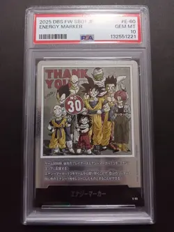 Dragon Ball FW Energy Marker Vol.30 E-60 Silver PSA 10 Graded Card - Image 2