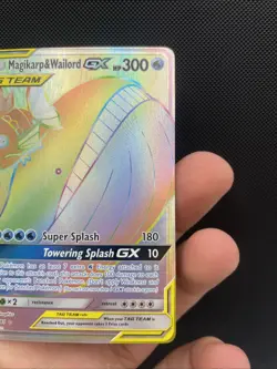 Magikarp & Wailord GX TAG TEAM Secret Rare Holo 183/181 Pokemon Card Team Up - Image 4