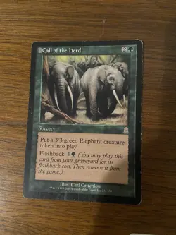 MTG Magic the Gathering Call of the Herd (231/352) Odyssey HP - Image 1