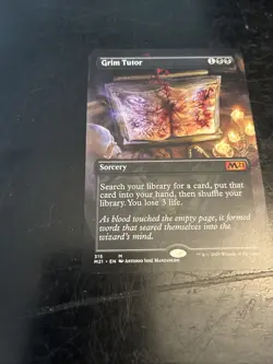 MTG - Grim Tutor (Alternate Art) Core Set 2020 Regular M21 #315 Search Library - Image 2