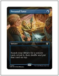 1x Personal Tutor, Borderless Art, Commander Masters, Magic MTG NM - Image 1