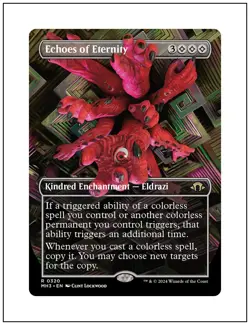1x Echoes of Eternity, Borderless Art, Magic the Gathering MTG NM - Image 1