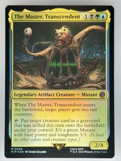 MTG The Master, Transcendent FOIL Universes Beyond: Fallout (PIP) M 6 NM Magic - Image 1