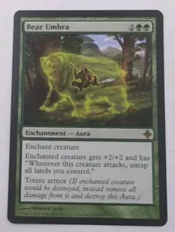 MTG Bear Umbra Rise of the Eldrazi Mint Unplayed Magic The Gathering - Image 1