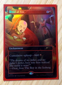Braid of Fire FOIL (2307) FANTASTIC Condition (Rainbow Foil) Secret Lair Avatar - Image 1