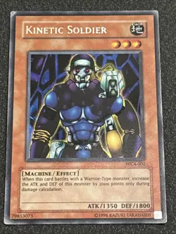 Yu-Gi-Oh! TCG Kinetic Soldier WC4-002 2004: Gba Promo Unlimited Secret Rare MP - Image 1