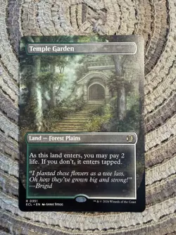 TEMPLE GARDEN [Borderless] - Rare - ECL Lorwyn Eclipsed MTG #351 - Image 1