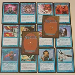 Magic: The Gathering Vintage Visions Blue Lot - Brainstorm, Sapphire Charm - Image 2
