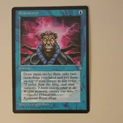 Magic: The Gathering Vintage Visions Blue Lot - Brainstorm, Sapphire Charm - Image 3