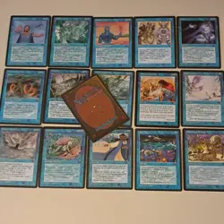 Magic: The Gathering Vintage Homelands Blue Lot - Vodalian Mage, Mistfolk (16 C… - Image 2