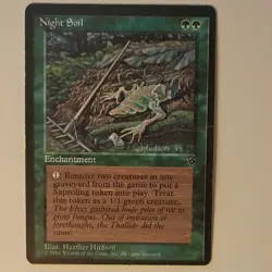 Magic: The Gathering Vintage Green Lot - Night Soil, Lifeforce, Cat Warriors - Image 3