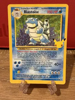 Pokemon TCG Blastoise Celebrations: Classic Collection 2/102 Near Mint - Image 1