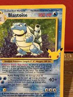 Pokemon TCG Blastoise Celebrations: Classic Collection 2/102 Near Mint - Image 3